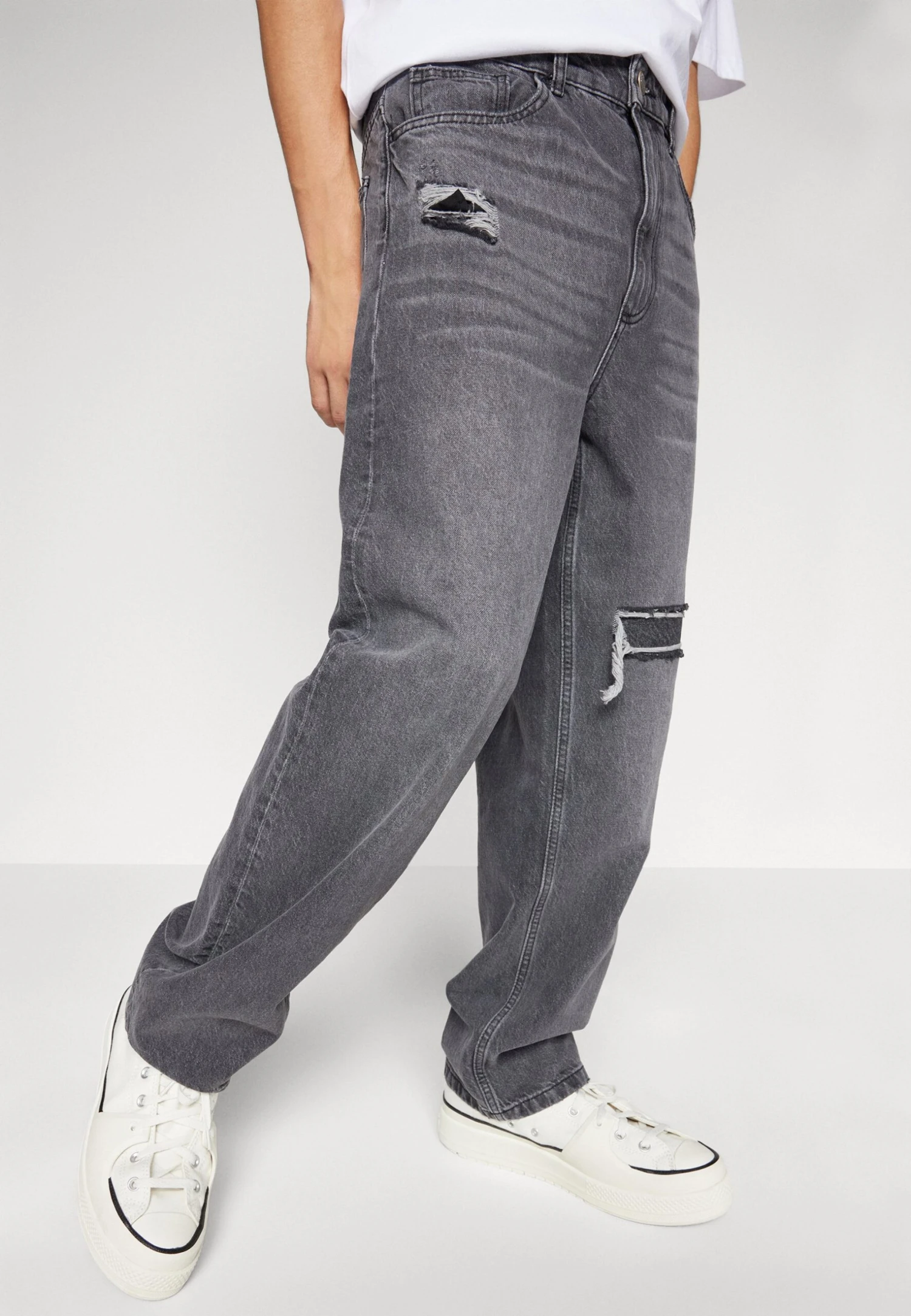 YOURTURN Straight Leg Relaxed UnisexJeans BaggyBlack Denim Donna Jeans YO121014K-Q11 6 YOURTURN Straight Leg Relaxed UnisexJeans BaggyBlack Denim Donna Jeans YO121014K-Q11 - immagine 4