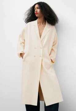 ADOLFO DOMINGUEZ Double-Fronted Knitted Cappotto ClassicoLight Cream Donna Cappotti ADL21U01V-B11