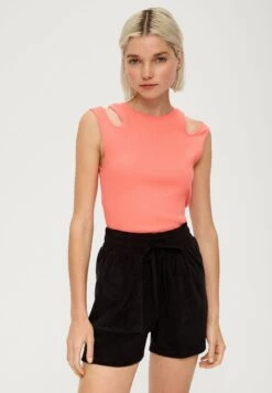 QS By S.Oliver Van Frotté Met Elastische Band - Shorts - Schwarz