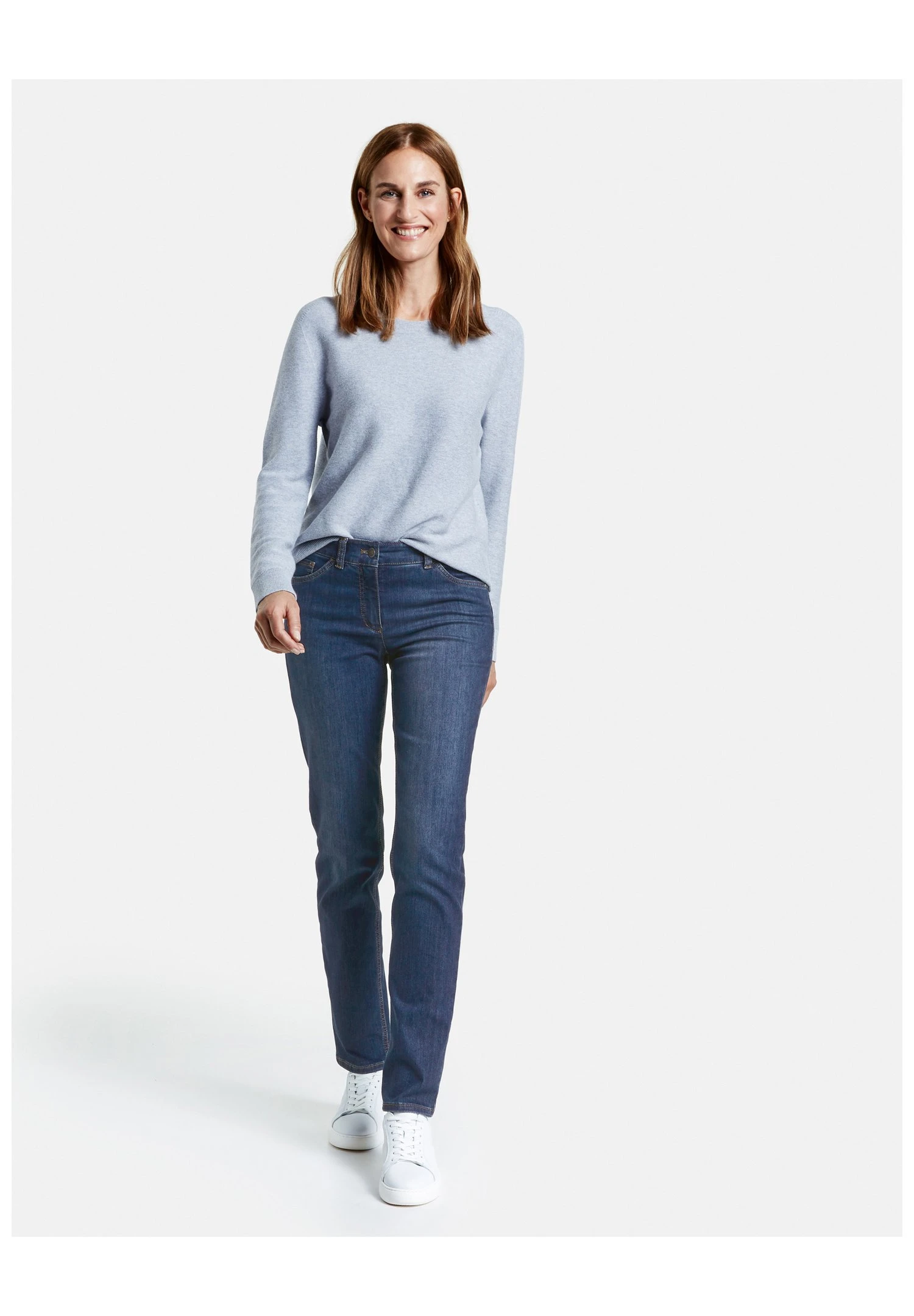 Gerry Weber Jeans Slim FitDark Blue Denim Mit Use Donna Jeans GW121N01Y-K11 4 Gerry Weber Jeans Slim FitDark Blue Denim Mit Use Donna Jeans GW121N01Y-K11 - immagine 2