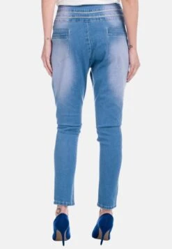 Koroshi Embroidered Semibaggy Jeans Slim FitMedium Blue Denim Donna Jeans KOL21N04X-K11 -DeFacto Negozio 9c1cbda9b09946b5afb024cba190e883