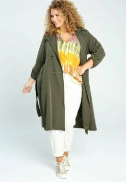 Mit DoppelknöpfenTrenchKhaki Donna Cappotti PAX21U03Y-N11 -DeFacto Negozio a3bf6ab73f9e48959a69b7fa9bbb65ef