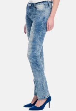 Koroshi Pantalón EstampadoJeans Slim FitAzul Medio Donna Jeans KOL21N00S-K11 -DeFacto Negozio a570966c49984d0db8061663bb0fb5db