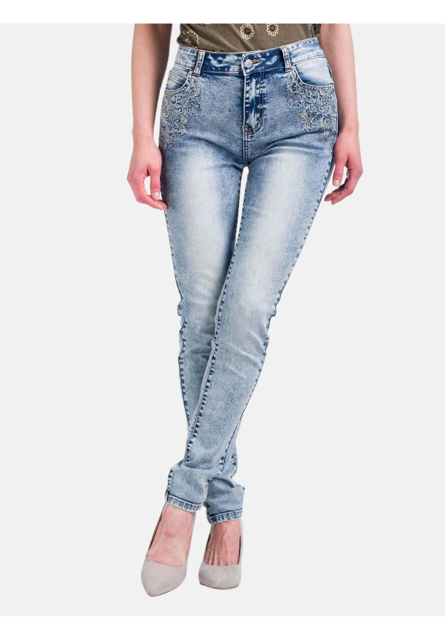 Koroshi Denim Fantasia - Jeans Skinny Fit - Azul Medio 3 Koroshi Denim Fantasia - Jeans Skinny Fit - Azul Medio