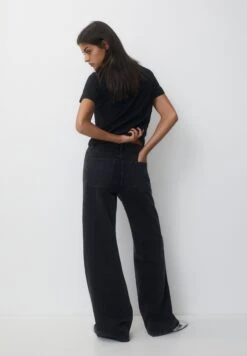 PULL & BEAR Wide-LegJeans BaggyBlack Donna Jeans PUC21N0LX-Q11 -DeFacto Negozio a93ff27a20e141cfa82153e618b28d1d