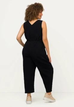 Ulla Popken Coupe Large Sans Manches Et Col VTuta JumpsuitMarine Donna Tute Jumpsuit UP121T011-Q11 -DeFacto Negozio b5881a5bee854273b36bbf2a6495ecc4