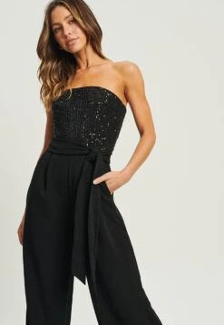 Reims Tuta JumpsuitBlack Donna Tute Jumpsuit CFZ21T009-Q11 -DeFacto Negozio b6d4152cd65749ee977acbd8cba2a9ec