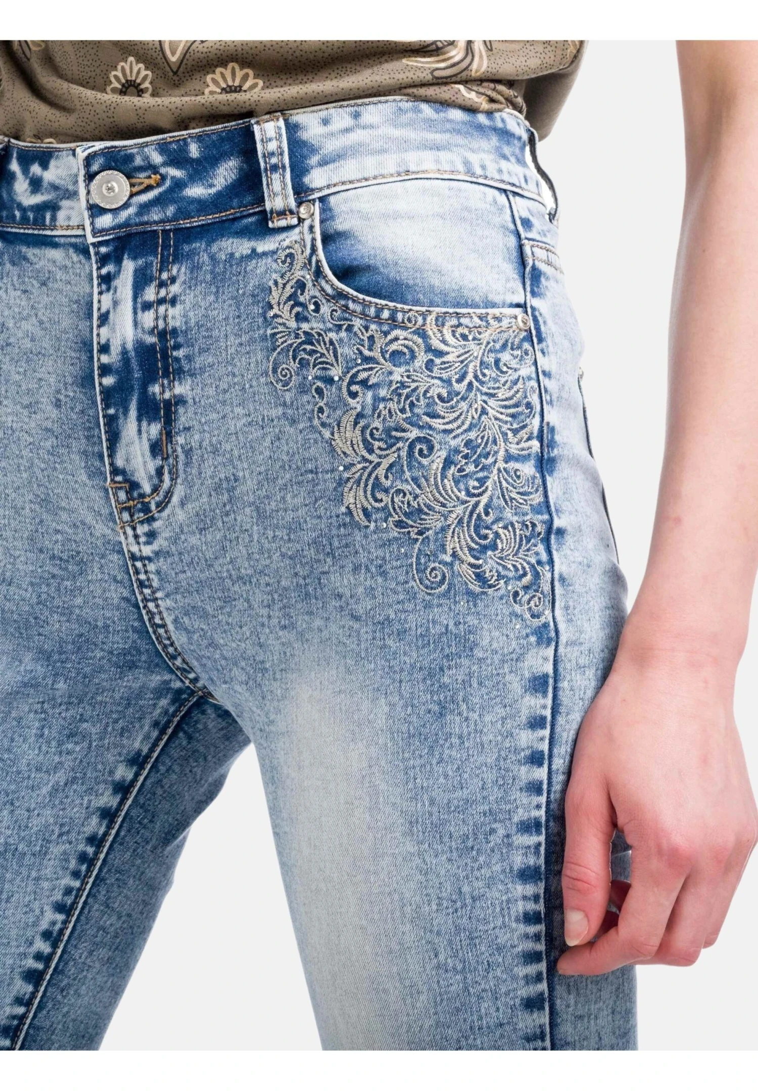 Koroshi Denim Fantasia - Jeans Skinny Fit - Azul Medio 7 Koroshi Denim Fantasia - Jeans Skinny Fit - Azul Medio - immagine 5