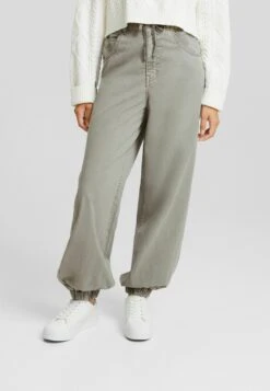 BERSHKA With DrawstringJeans BaggyMottled Light Grey Donna Jeans BEJ21A0QX-C11