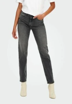 ONLY High Waist Onlemily Stretch St Ank NoosJeans Slim FitDark Grey Denim Donna Jeans ON321N218-C11