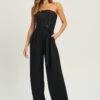 Reims Tuta JumpsuitBlack Donna Tute Jumpsuit CFZ21T009-Q11