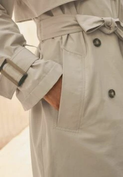 Next Hooded Belted Trench Coat - Trench - White -DeFacto Negozio d13ba6a979544d8ebbcd3732f1b69dc6