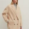 Stefanel Double-Breasted Cappotto CortoBeige Donna Cappotti S5721U00T-B11 -DeFacto Negozio d30416b3a05145e6b30e111f8be60907