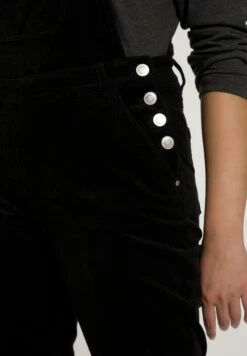 Ulla Popken SalopetteNoir Donna Tute Jumpsuit UP121T00M-Q11 -DeFacto Negozio d56f612af8a84fa5a57f610957641b20