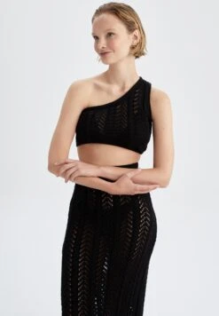 DeFacto Accessorio Da SpiaggiaBlack Donna Moda Mare DEZ81H00R-Q11