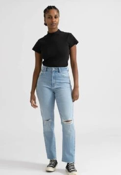 ABRAND JEANS A 94 High Harper Organic RipJeans Slim FitBlue Donna Jeans ABB21N04P-K11