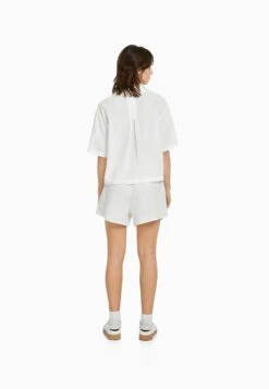 BERSHKA Rustic With ShirringShortsWhite Donna Shorts BEJ21S09P-A11 10 BERSHKA Rustic With ShirringShortsWhite Donna Shorts BEJ21S09P-A11 -DeFacto Negozio db812ea553c34037b9a66332a316c502