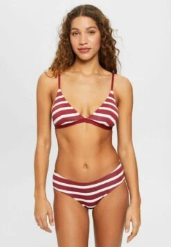 ESPRIT Gestreiftes Bikini Pezzo SopraDark Red Donna Moda Mare ES181J0QN-G11