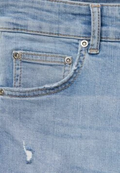 PULL & BEAR Mid Waist RippedJeans Skinny FitStone Blue Denim Donna Jeans PUC21N0KV-K11 -DeFacto Negozio e0eadf5d0ce64590890d870123e7efd7