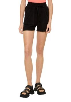 QS By S.Oliver Van Frotté Met Elastische Band - Shorts - Schwarz -DeFacto Negozio e3e4fa70dcba4b2f9840143803bceea2