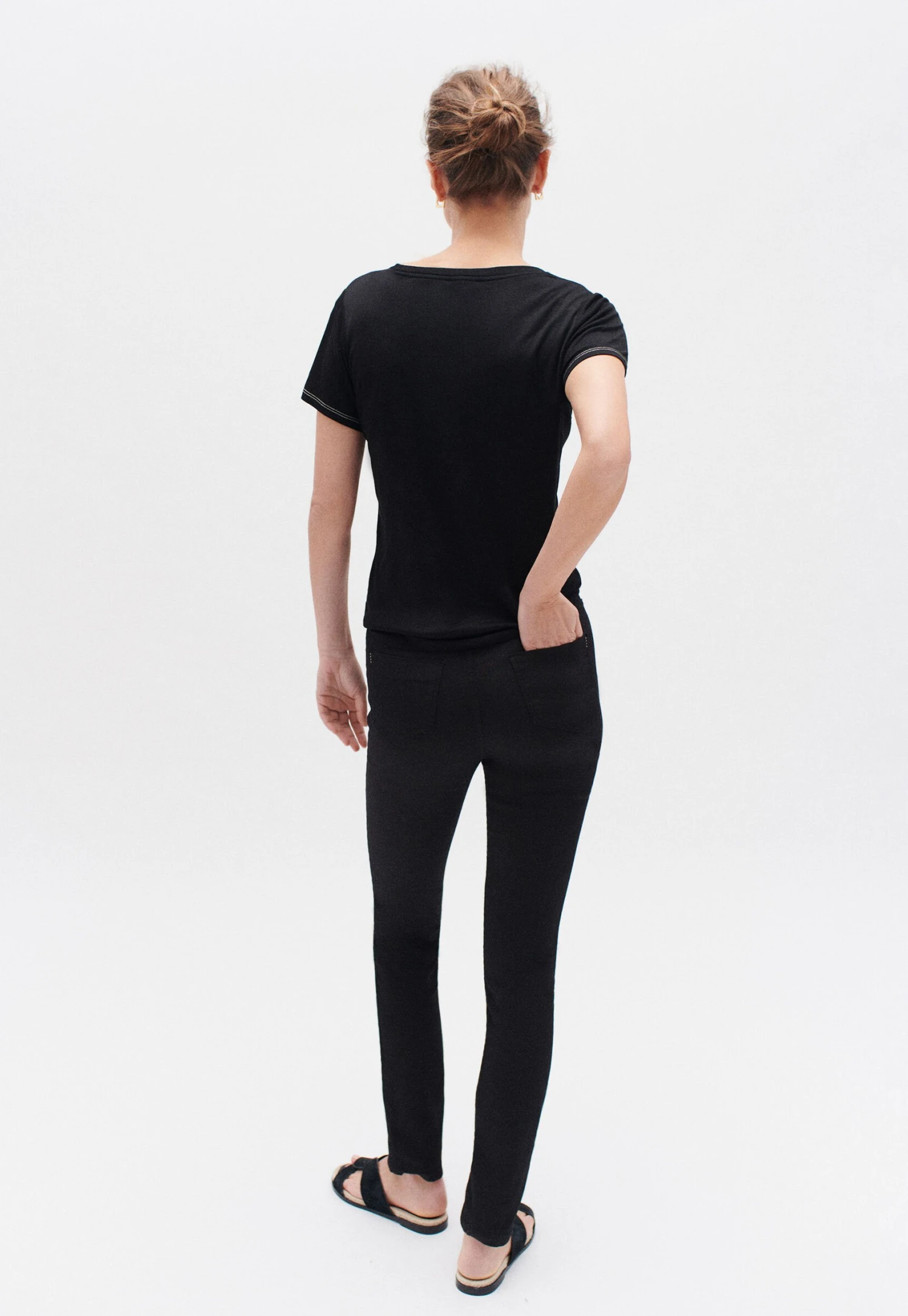 Caroll French Brand Fashion Elegant Modern Joss- Jeans Skinny Fit - Black 4 Caroll French Brand Fashion Elegant Modern Joss- Jeans Skinny Fit - Black - immagine 2