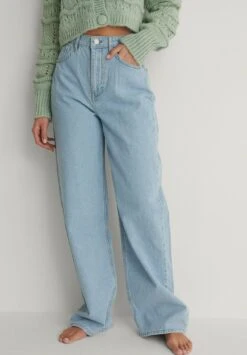 NA-KD Jeans Baggy - Vintage Blue