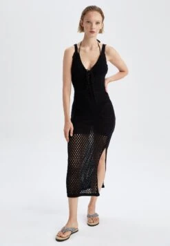 DeFacto Accessorio Da SpiaggiaBlack Donna Moda Mare DEZ81H00L-Q11