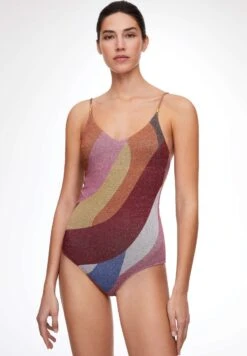 Oysho Shiny Jacquard TriangleCostume Da BagnoPink Donna Moda Mare OY181G07T-J11