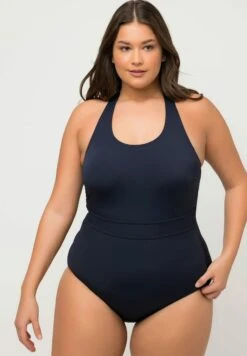 Ulla Popken Costume Da BagnoMarine Donna Moda Mare UP181G0DF-K11