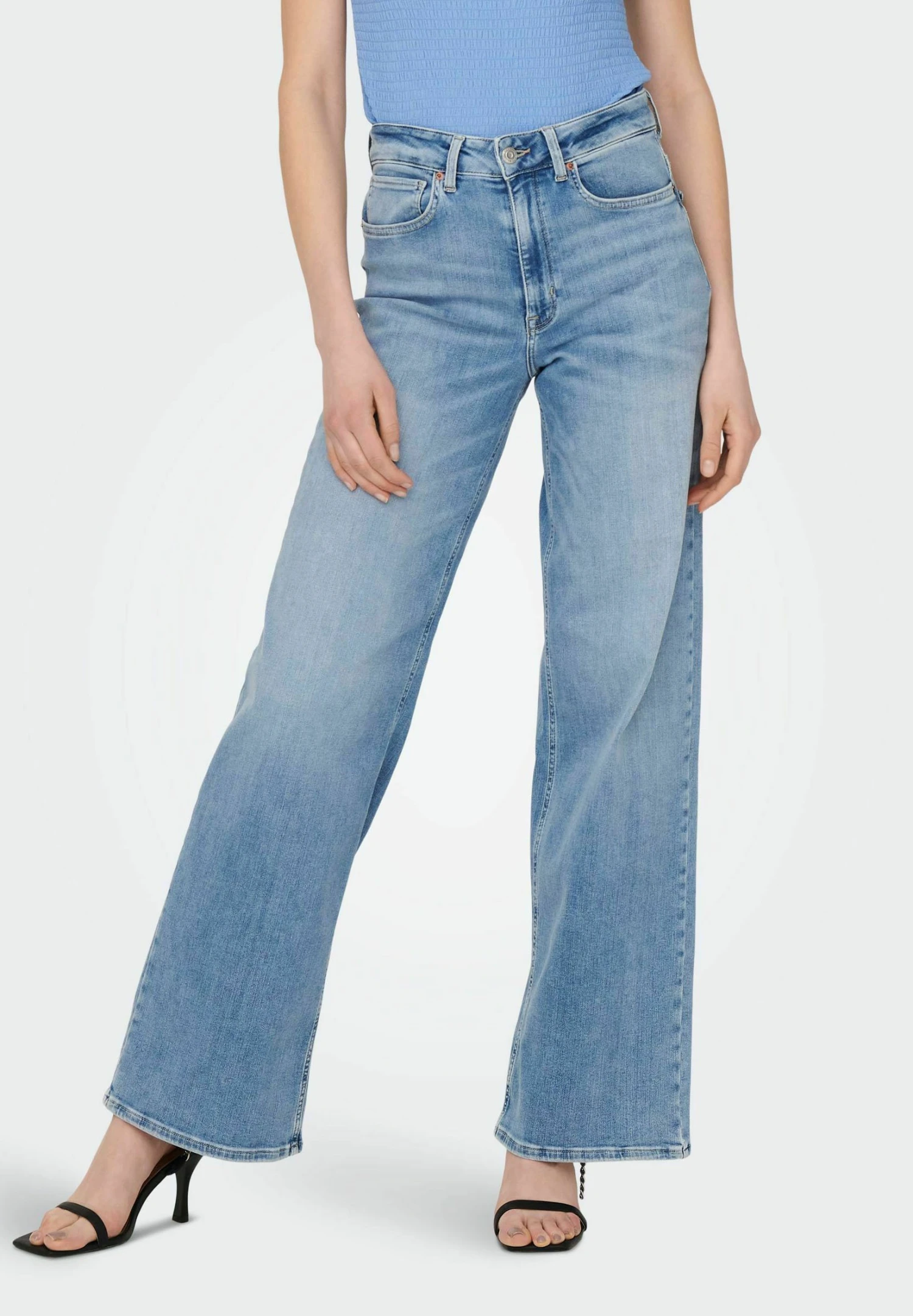 ONLY Onlmadison Blush Hw WideJeans A ZampaLight Blue Denim Donna Jeans ON321N264-K11 3 ONLY Onlmadison Blush Hw WideJeans A ZampaLight Blue Denim Donna Jeans ON321N264-K11