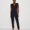 Wal G Ruffle With Back InsertTuta JumpsuitNavy Blue Donna Tute Jumpsuit WG021T07P-K11