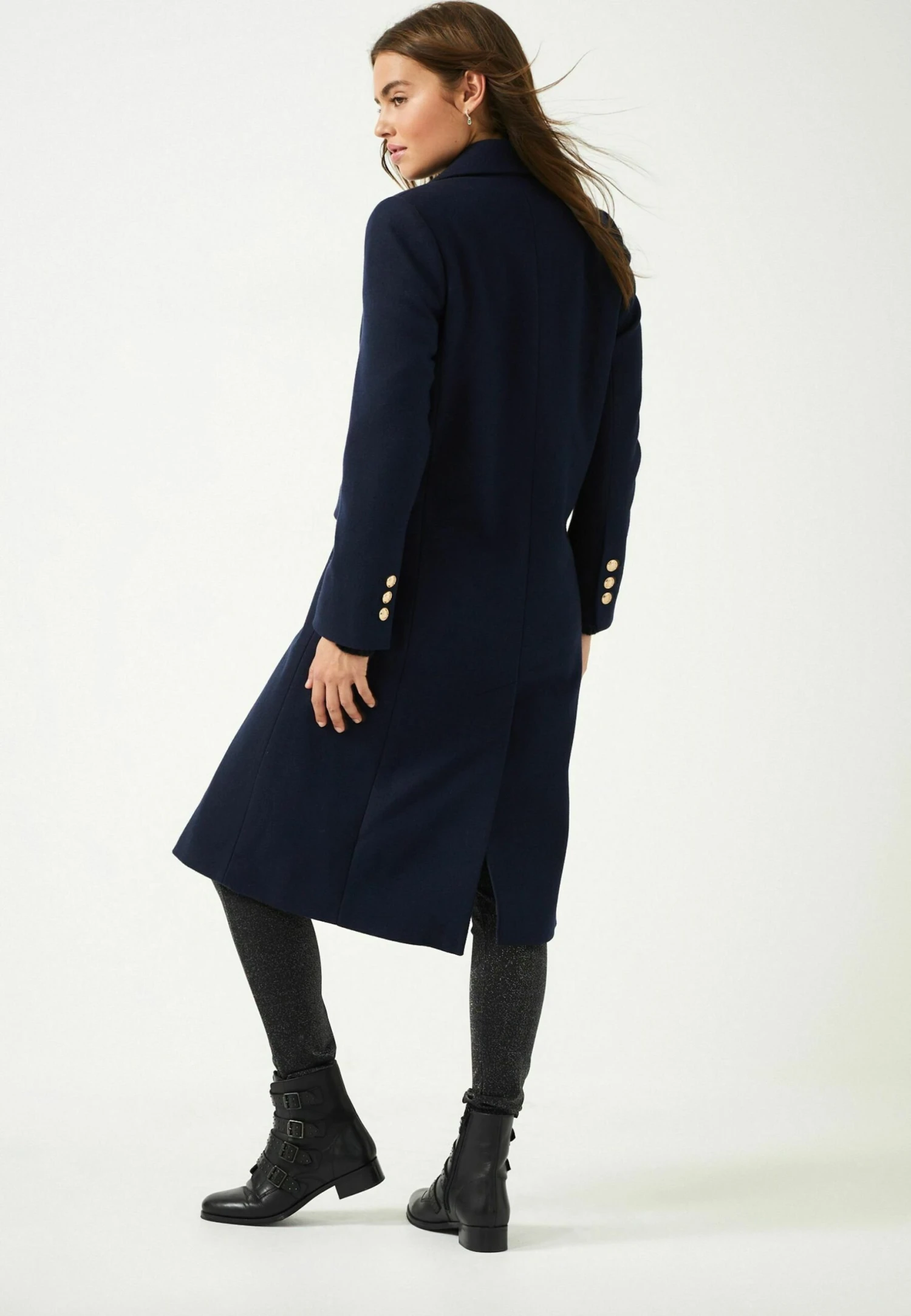 Next Revere Collar Cappotto ClassicoNavy Donna Cappotti NX321U0MN-K11 4 Next Revere Collar Cappotto ClassicoNavy Donna Cappotti NX321U0MN-K11 - immagine 2