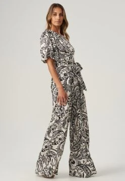 EzraTuta JumpsuitIvory Paisley Donna Tute Jumpsuit T6Z21T00U-A11 -DeFacto Negozio fbcc7ba1e4b6400a8c335965eb3fa73f