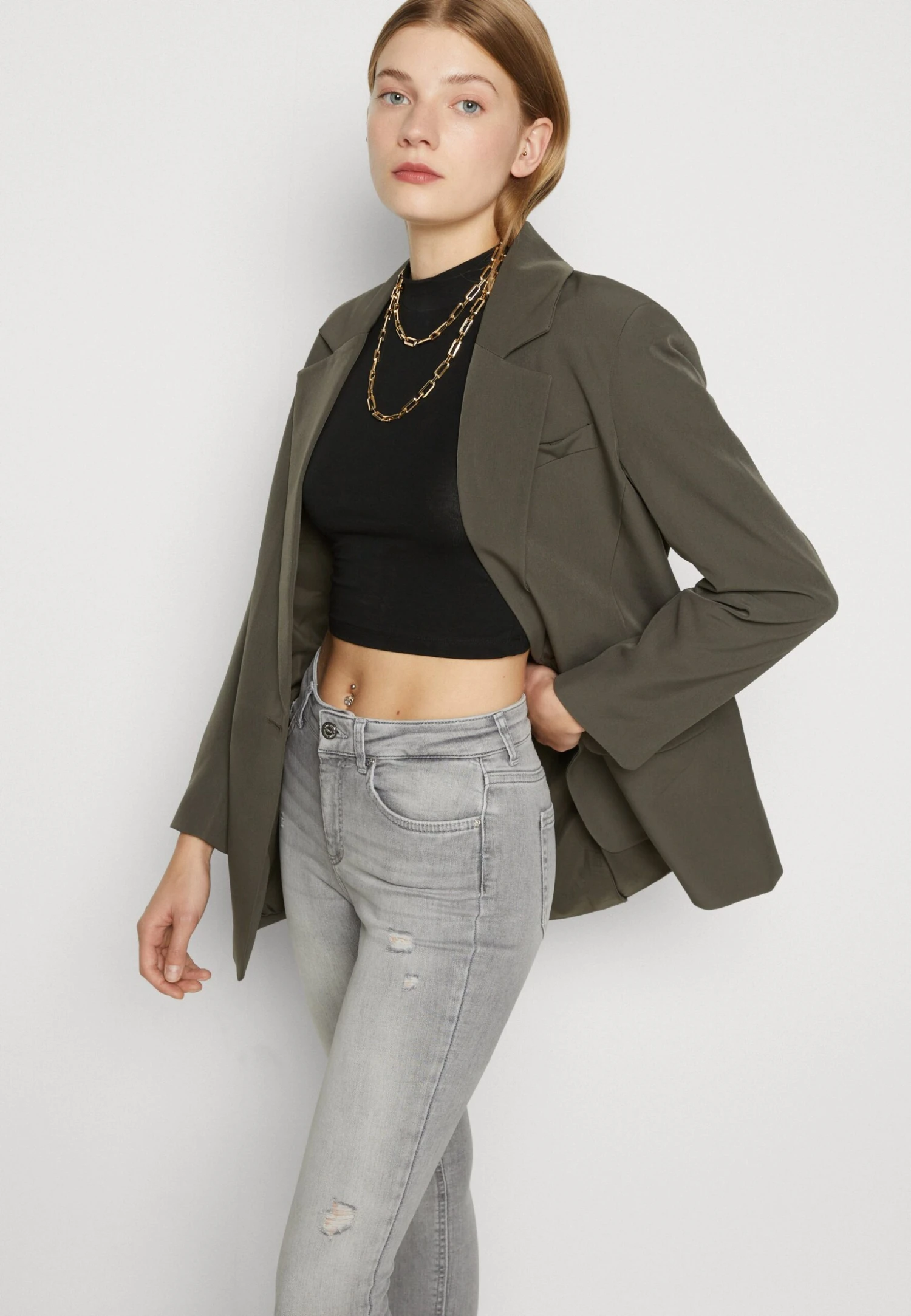 ONLY Onlblush MidJeans Skinny FitMedium Grey Denim Donna Jeans ON321N227-C11 6 ONLY Onlblush MidJeans Skinny FitMedium Grey Denim Donna Jeans ON321N227-C11 - immagine 4